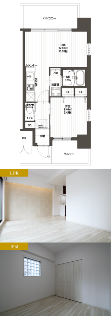 プレジオ城東中央間取りD