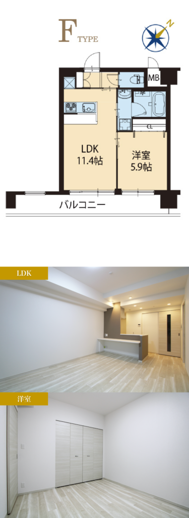 ディーム御幣島間取りF