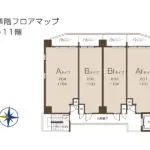 基準階フロアマップ 2～11階