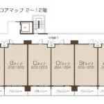 基準階フロアマップ 2～12階