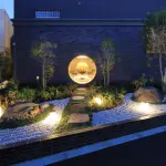 アプローチ（夕景）