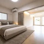 洋室（AI生成家具配置イメージ）