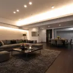 LDK（AI生成家具配置イメージ）