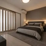 洋室（AI生成家具配置イメージ）