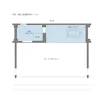 7階 : 6階入居者専用スペース
